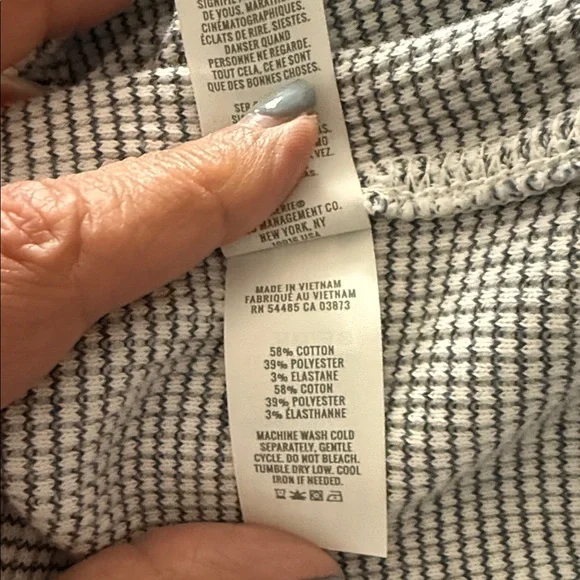 Aerie getaway waffle gray womens sweatshirt - Picture 3 of 4